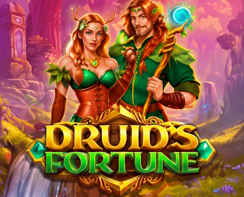 Druid's Fortune gokkast met twee druïden in een mystiek bos