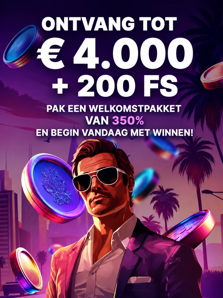 SlotRush welkomstbonus: ontvang tot 4.000 euro plus 200 free spins met een welkomstpakket van 350%